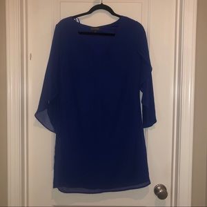 Split sleeve sheath dress